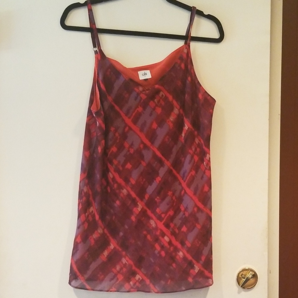 Cabi size large chiffon camisole/tank